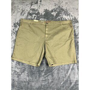 True Nation Mens Athletic Fit Stretch Shorts Olive Green NWT Size 58